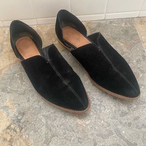 Frye and Co black loafers.